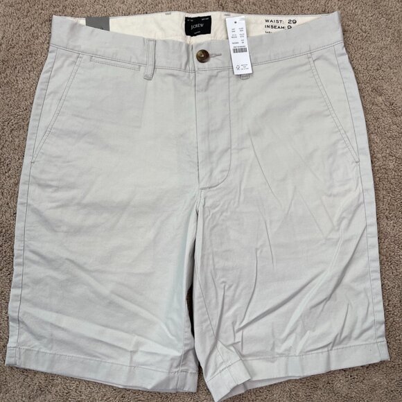 J Crew Shorts Mens 29 Tan NEW 9" Stretch Chino Golf Preppy Casual Resort NWT - Picture 1 of 8